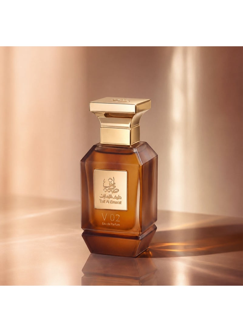 Taif Al Emarat V02 Eau de Parfum 75ml, Unisex Arabic Perfume, Long Lasting Oud Fragrance with Vanilla & Chocolate - Image 4