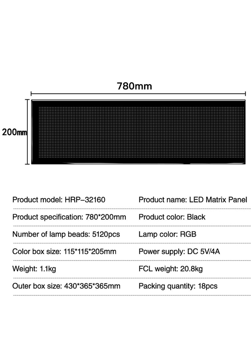 32160 ( 78 * 20cm ) أدى الإعلان شاشة عرض الألوان الكاملة سوبر رقيقة مرنة شاشة متجر لافتات المتداول المشي كلمة صف مزدوج عرض بدون تركيب  - Image 4