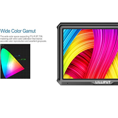LILLIPUT A5-5 Inches 4K HDMI Field LED Monitor (Black) - Image 3
