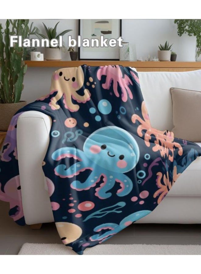 general Baby and children's cartoon flannel thin blanket (warm and comfortable, suitable for sleep, game use) 70cm*100cm - Image 1