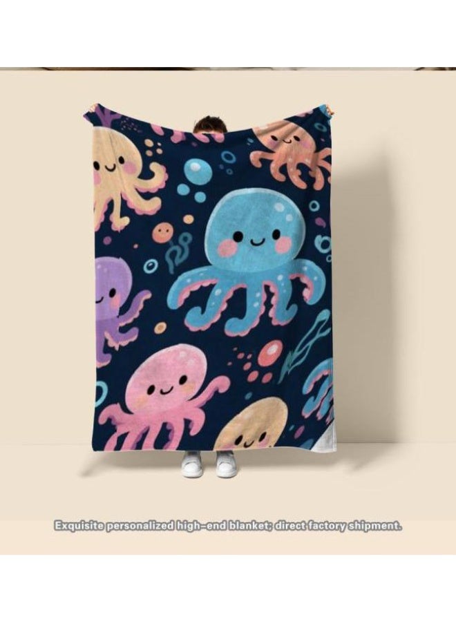 general Baby and children's cartoon flannel thin blanket (warm and comfortable, suitable for sleep, game use) 70cm*100cm - Image 3