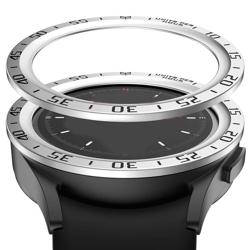 Silver Bezel Ring Insert Compatible With Samsung Watch5 Pro 4.5CM Lightweight Anti Scratch Decorative Accessory - Image 4