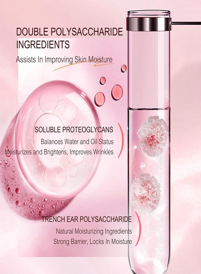 OKADY مجموعة أوكادي للترطيب والتوهج من بوليسكريد الوردية، مجموعة العناية بالبشرة المكونة من 7 قطع لمكافحة الشيخوخة والترطيب، هدايا تدليل للنساء، هدايا عيد الحب، عيد الميلاد، عيد الأم للزوجة والأم والفتيات المراهقات - Image 4