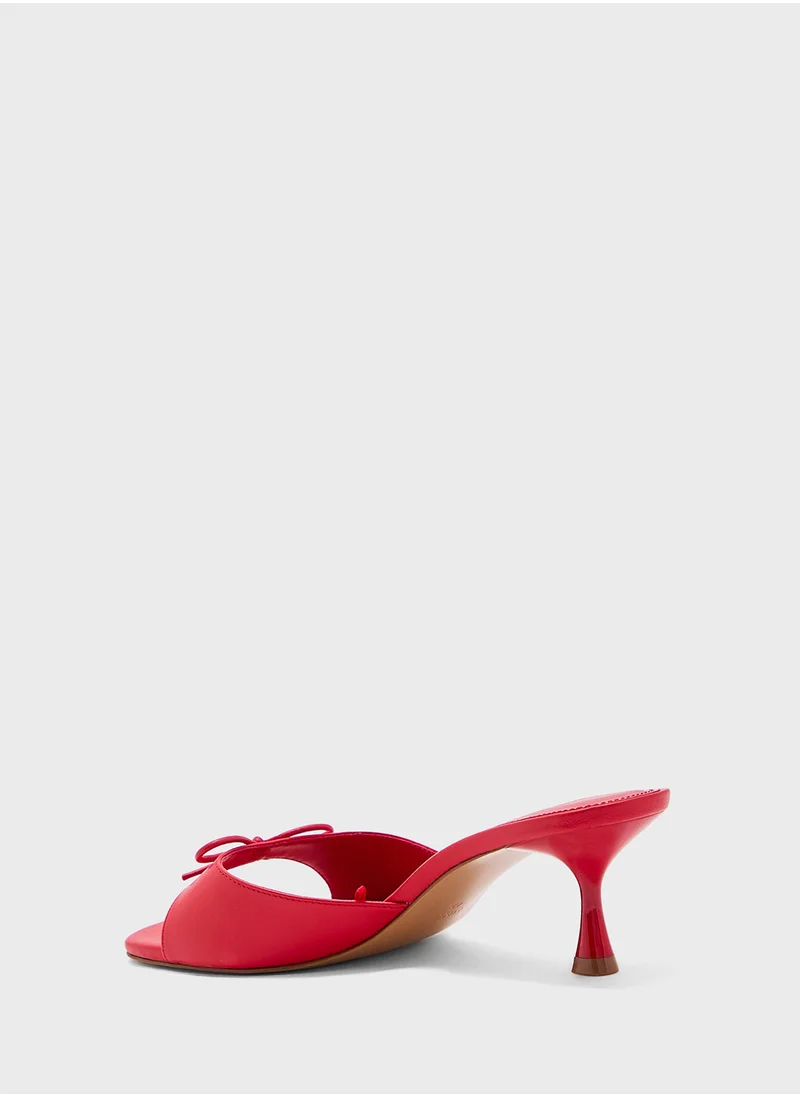مانجو Slingback Heeled Sandal With Bow