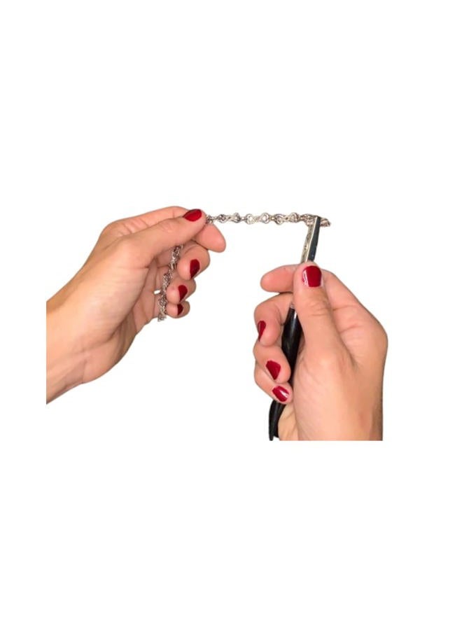 Royalty Essentials Jewellery Bracelet Fasteners Arthritis Buddy Bracelet Necklace Holder Helper Bracelet Mate Pain Relief Clasp Tool Silver - Image 4
