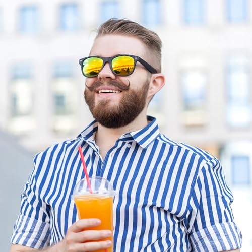 Fsmiling Black Sunglasses Bulk Adult Party Sunglasses 80s Shades Pack for Men Women UV400 Protection -10Pack - Image 4