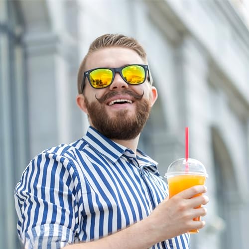 Fsmiling Black Sunglasses Bulk Adult Party Sunglasses 80s Shades Pack for Men Women UV400 Protection -10Pack - Image 2