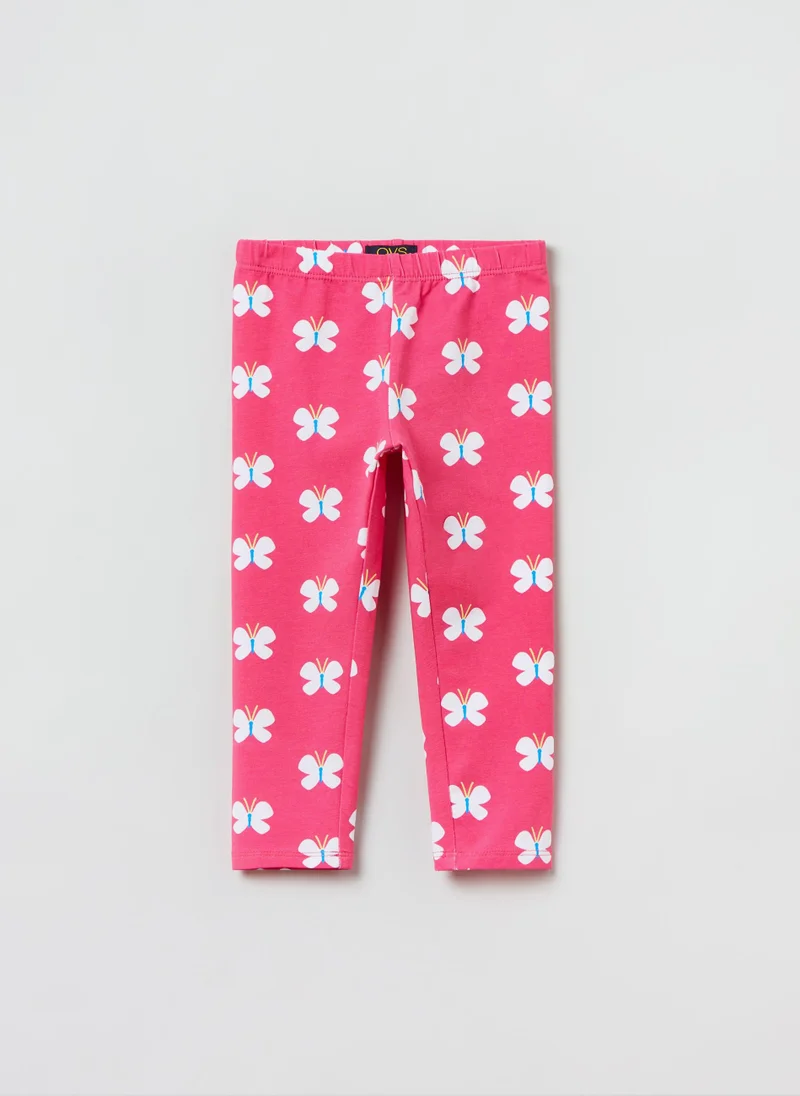 او في اس OVS Three-Quarter Leggings With Print