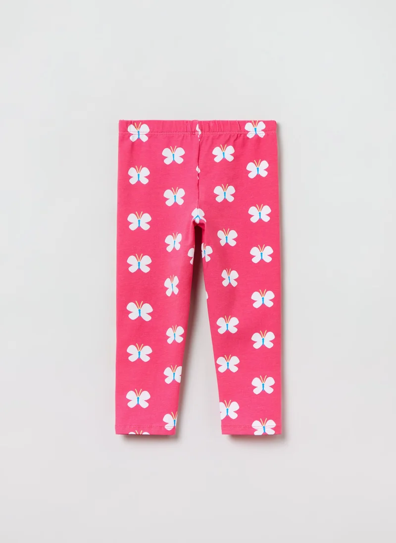 او في اس OVS Three-Quarter Leggings With Print