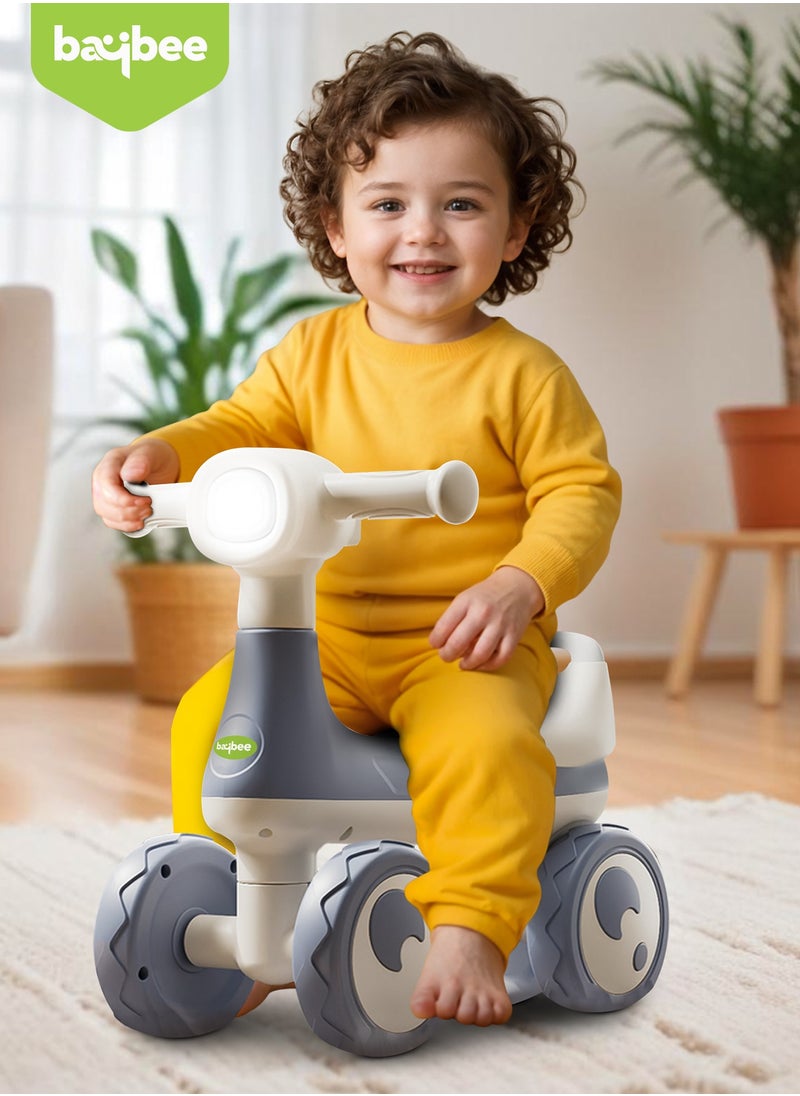 BAYBEE Wiggle Baby Ride on Car for Kids, Ride on Baby Car with Lights, Music & Storage Space | Kids Push Car for Baby | Push Ride on Car for Kids Toddlers 1 to 3 Years Boys Girls White Blue  - Image 2