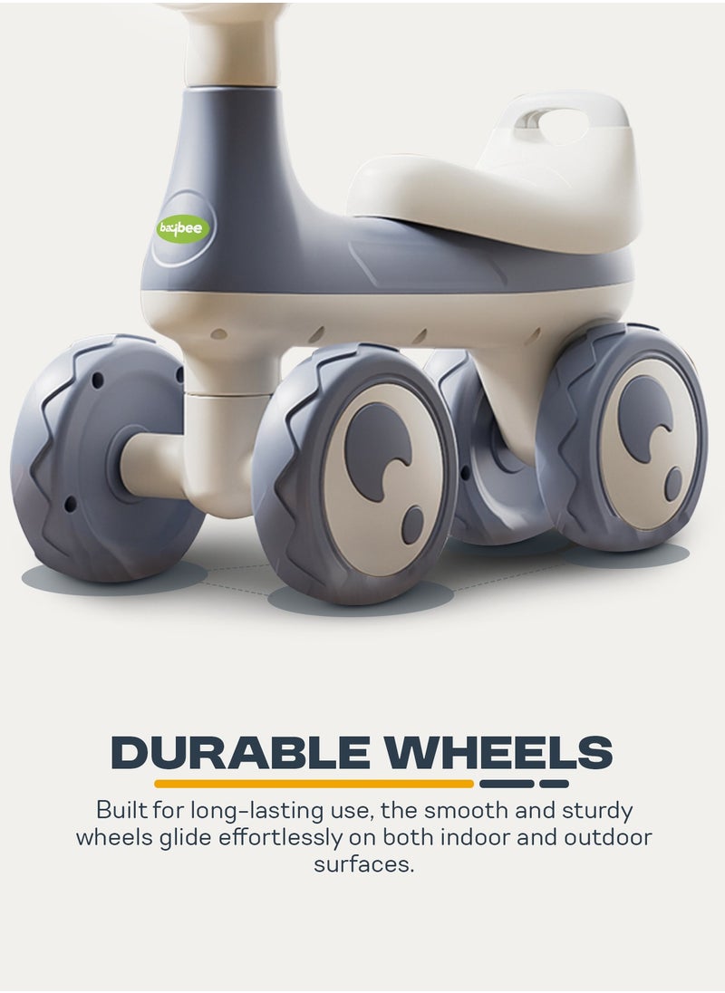 BAYBEE Wiggle Baby Ride on Car for Kids, Ride on Baby Car with Lights, Music & Storage Space | Kids Push Car for Baby | Push Ride on Car for Kids Toddlers 1 to 3 Years Boys Girls White Blue  - Image 5