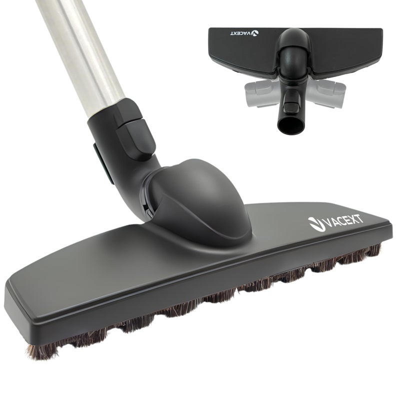 VACEXT for Miele Hardwood Floor Brush Head â€“ 12â€ Parquet Twister with Soft Horsehair Bristles, 360Â° Swivel Vacuum Attachment for Hard Floors â€“ Compatible with Miele C1, C2, C3 Canister Vacuums - Image 1