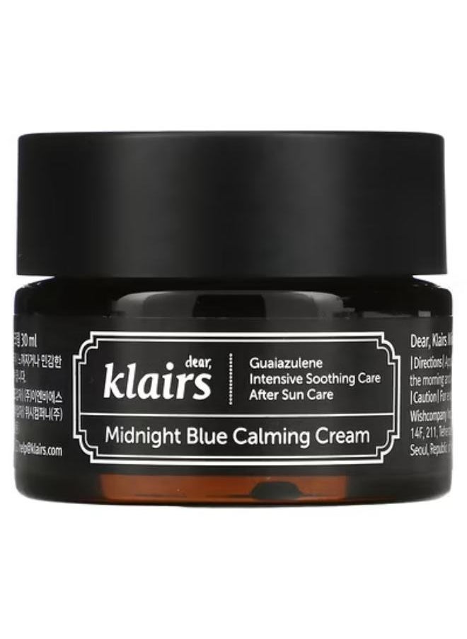 DearKlairs Midnight Blue Calming Cream, 1 oz (30 ml) 