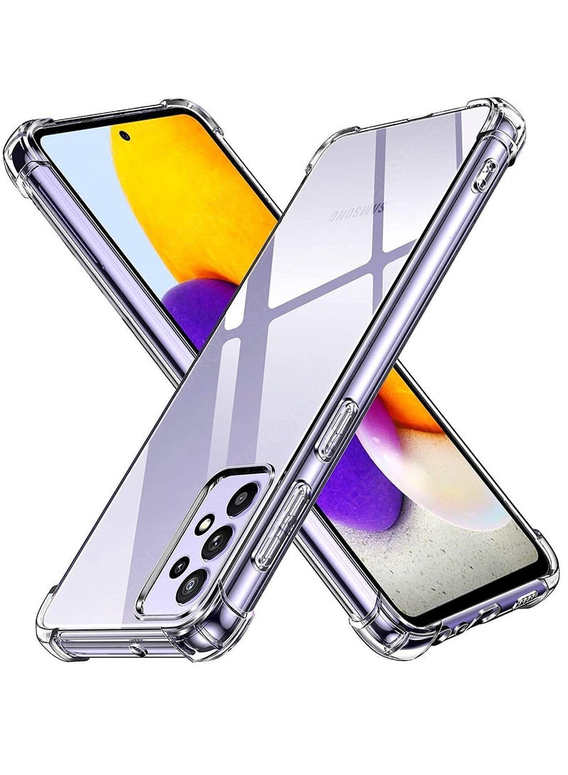 إيروريكس حافظة لهاتف سامسونج جالاكسي A73 5g غطاء خلفي شفاف وسادة هوائية لينة من السيليكون مقاوم للصدمات ومضاد للخدش واقٍ من الصدمات في الزاوية - Image 1