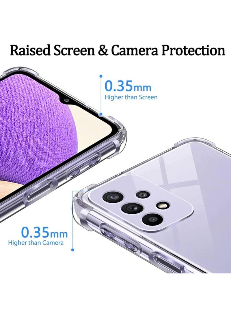 إيروريكس حافظة لهاتف سامسونج جالاكسي A73 5g غطاء خلفي شفاف وسادة هوائية لينة من السيليكون مقاوم للصدمات ومضاد للخدش واقٍ من الصدمات في الزاوية - Image 3
