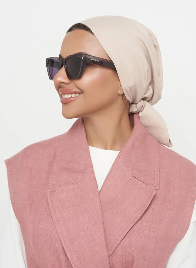 30 سندايز 30Sundays RHODES,Women Sunglasses, Cat Eye Sunglasses, UV Protection: UV400 (Gray,Purple)
