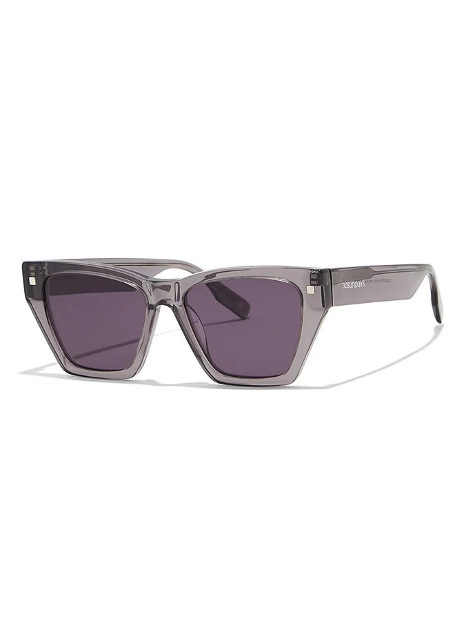 30 سندايز 30Sundays RHODES,Women Sunglasses, Cat Eye Sunglasses, UV Protection: UV400 (Gray,Purple)