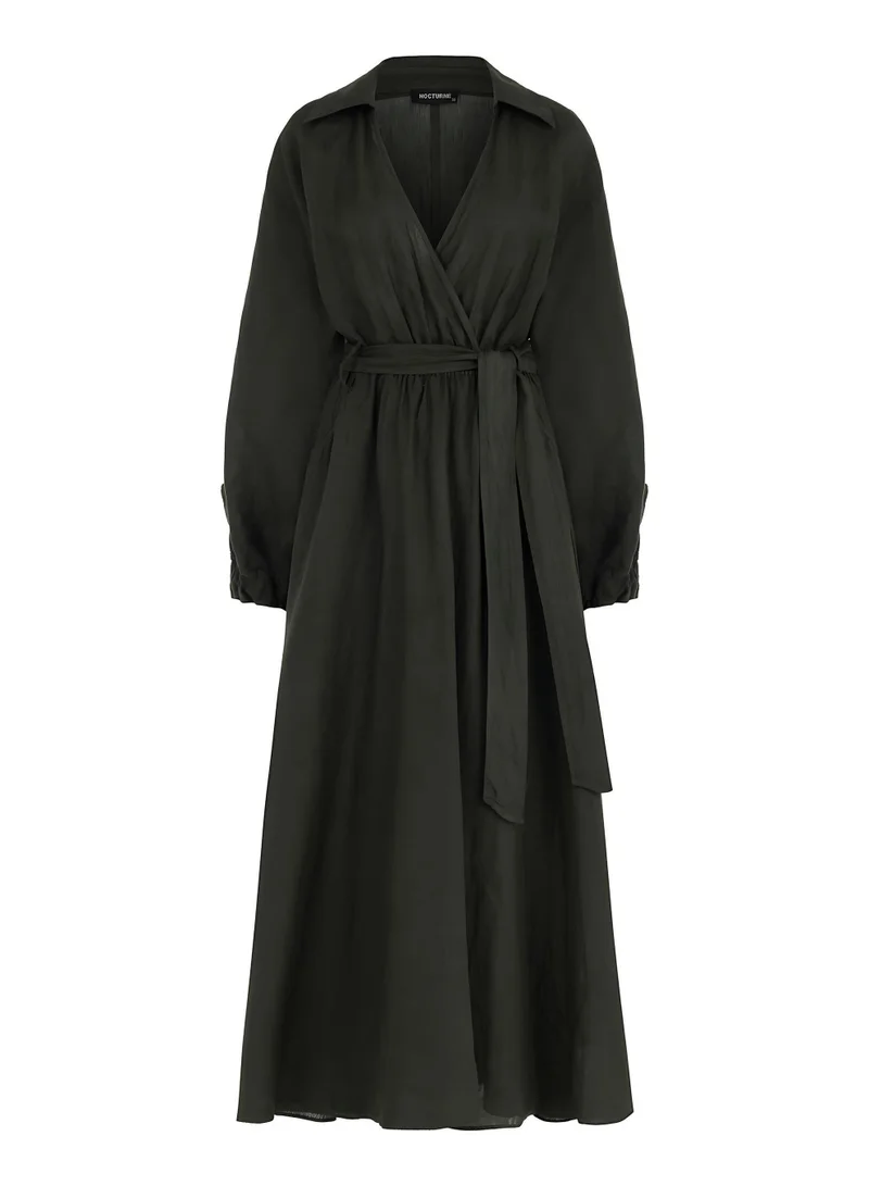 Nocturne Belted Midi Dress