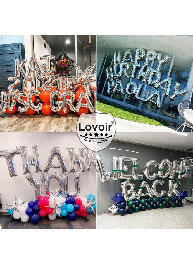 Lovoir 40 Inch Large Silver Letter B Balloons Big Size Jumbo Mylar Foil Helium Balloon for Birthday Party Celebration Decorations Alphabet Silver B - Image 5