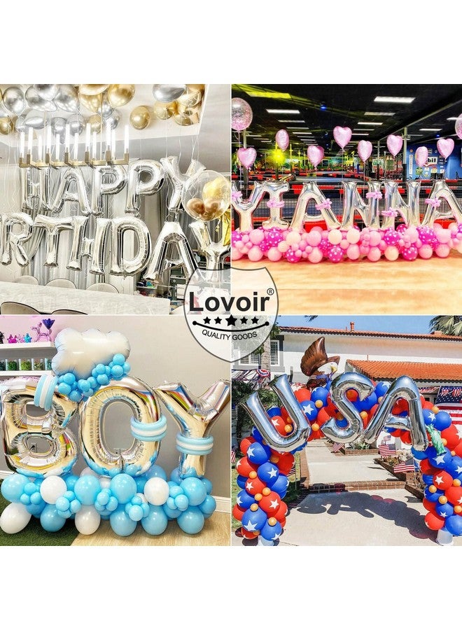 Lovoir 40 Inch Large Silver Letter B Balloons Big Size Jumbo Mylar Foil Helium Balloon for Birthday Party Celebration Decorations Alphabet Silver B - Image 4