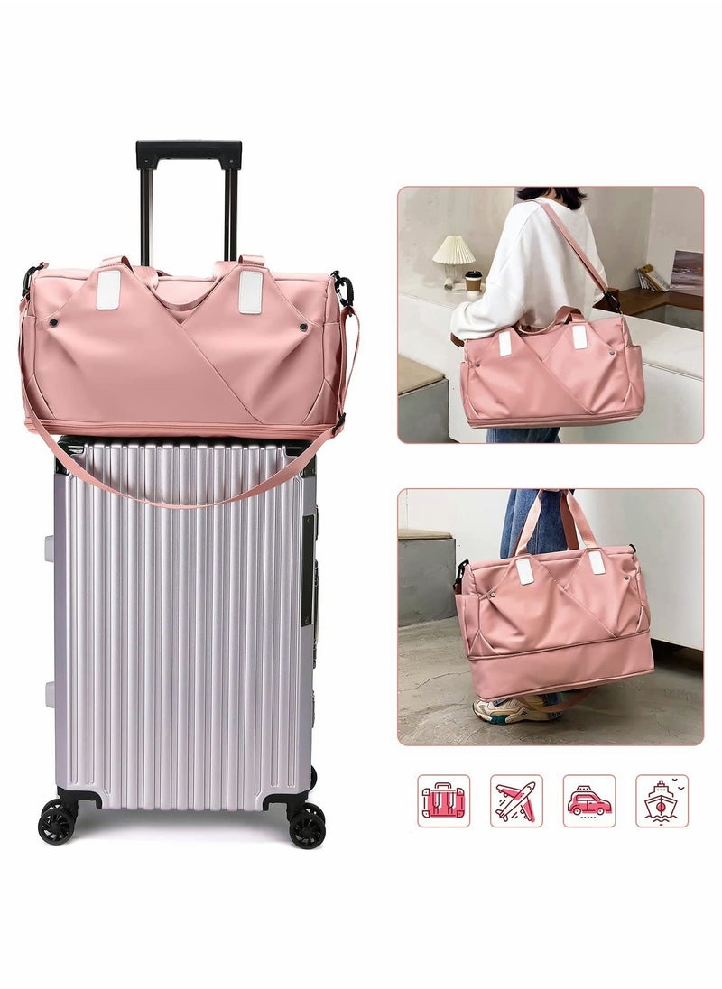 SYOSI - Sports Gym Bag Duffle Bag with Wet Pocket Waterproof Oxford Fabric Luggage Bag Weekend Travel Bag Overnight Bags for Women Sports Tote Gym Bag for Sport Travel Vacation - Image 1