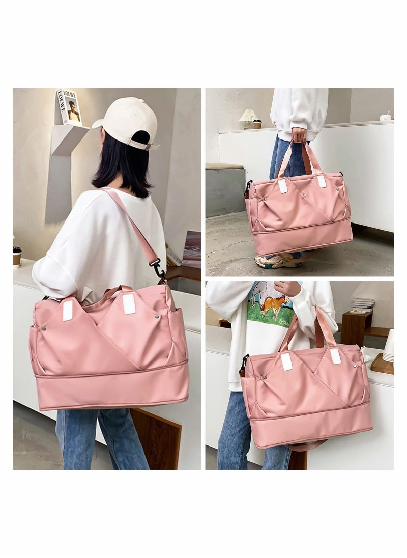 SYOSI - Sports Gym Bag Duffle Bag with Wet Pocket Waterproof Oxford Fabric Luggage Bag Weekend Travel Bag Overnight Bags for Women Sports Tote Gym Bag for Sport Travel Vacation - Image 1