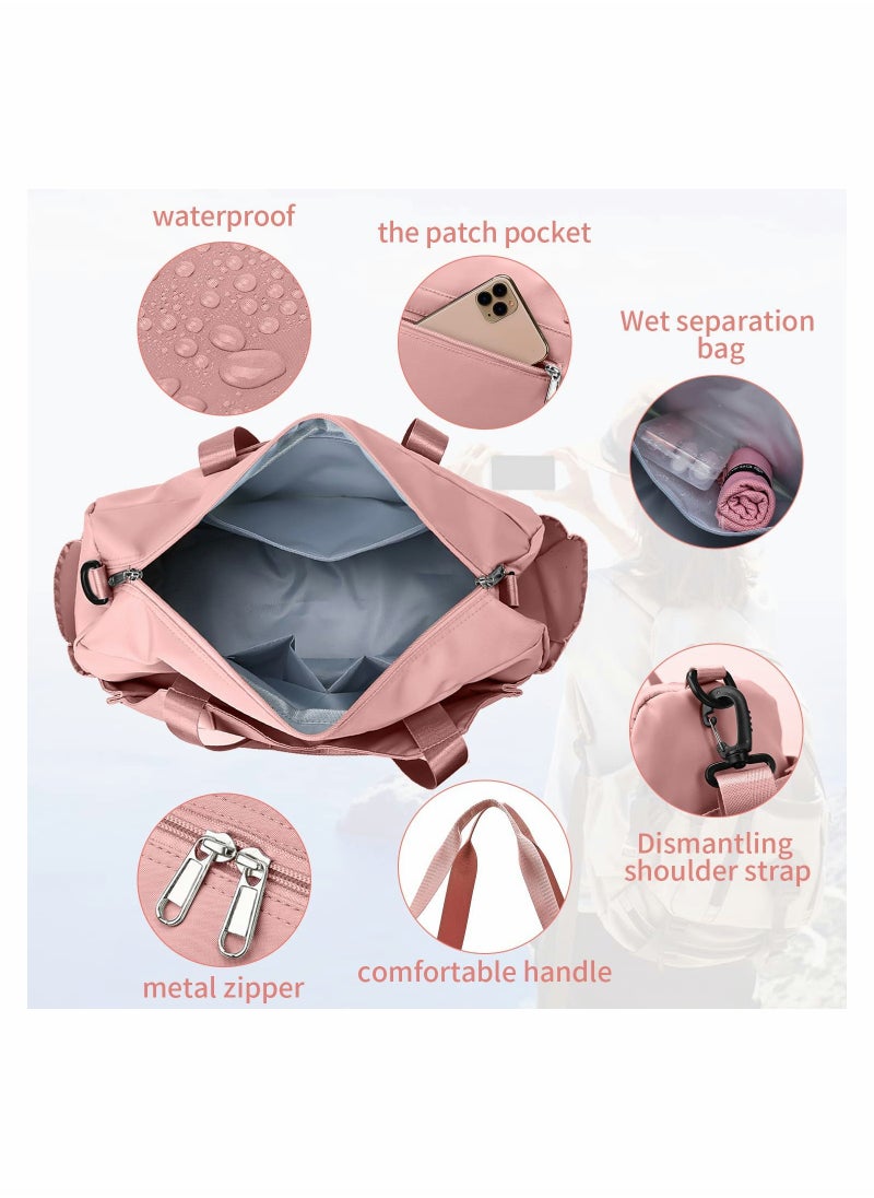 SYOSI - Sports Gym Bag Duffle Bag with Wet Pocket Waterproof Oxford Fabric Luggage Bag Weekend Travel Bag Overnight Bags for Women Sports Tote Gym Bag for Sport Travel Vacation - Image 1