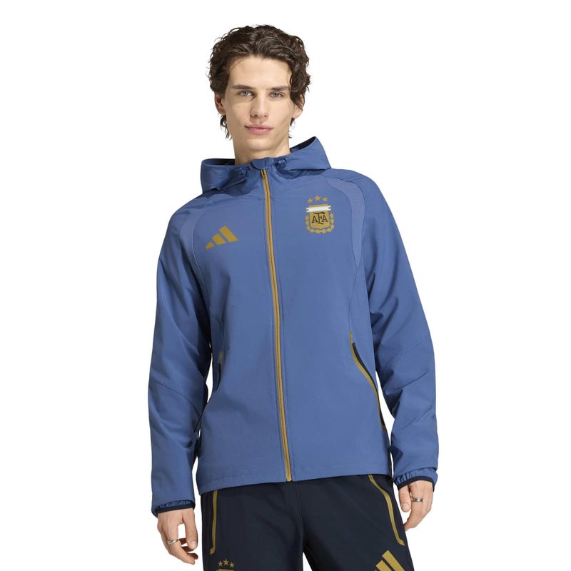 اديداس جاكيت الأرجنتين بسحاب كامل Tiro Travel - Image 2