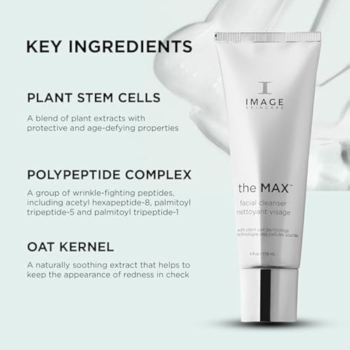 IMAGE Skincare, the MAX Facial Cleanser, Silky Face Wash with Peptides for Youthful Looking Skin, 4 fl oz - Image 5