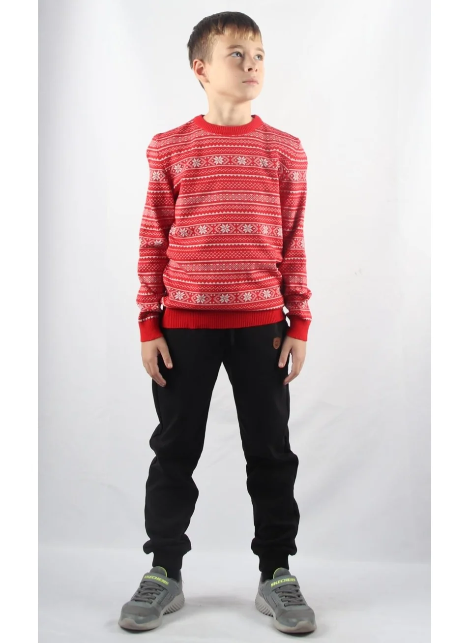 الكسندر جاردي Crew Neck Kids Knitted Sweater C23-7103