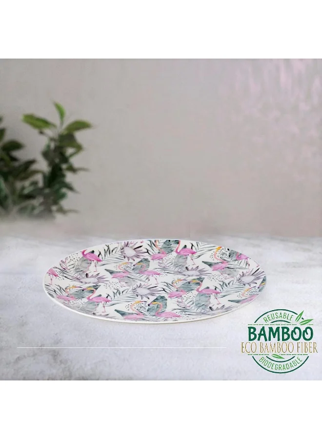 Cuisine Art - Florence Tableware - Eco-Friendly Bamboo Fibre Dinnerware Plate - 28Cm