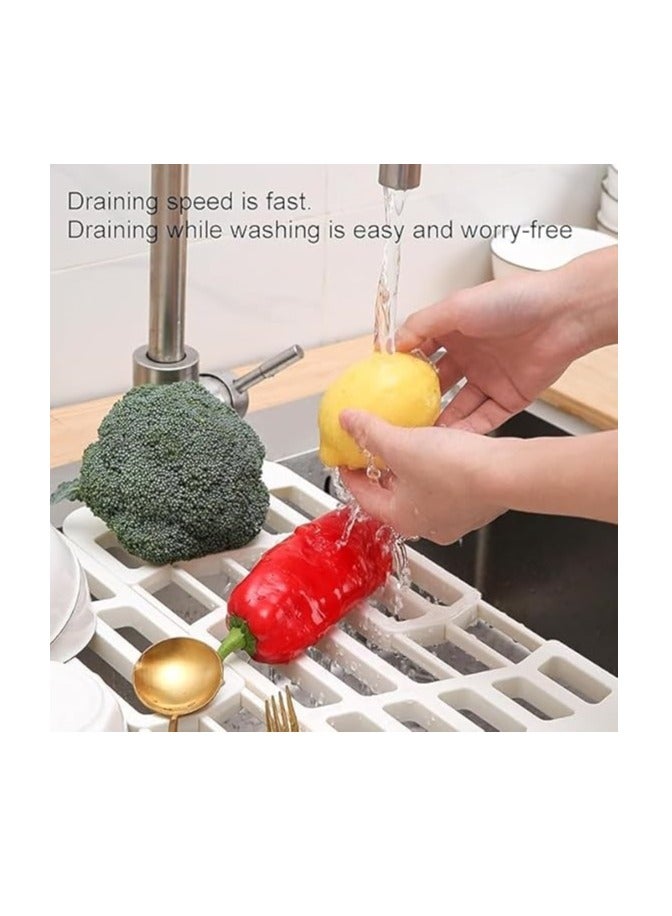 Spaceshoop Adjustable Dish Drying Rack, Telescopic Sink Drainer Board - Image 3