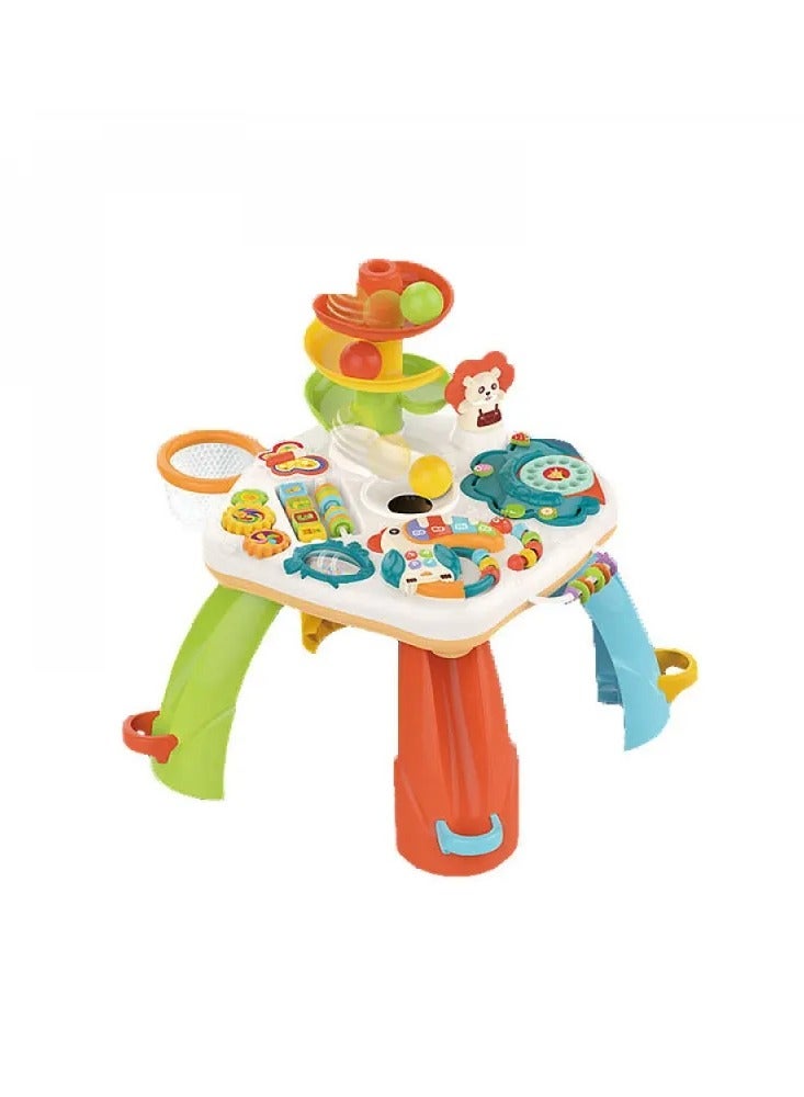 لعبة ألغاز التعليم المبكر متعددة الوظائف للأطفال، طاولة تعليمية متعددة الوظائف للأطفال، ألعاب أطفال بعمر 1-2 سنة - Image 1