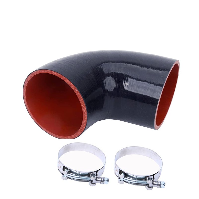 WISAUTO 90 Degree 4Ply High Performance Elbow Coupler Silicone Hose for Auto Inner Diameter 40inch