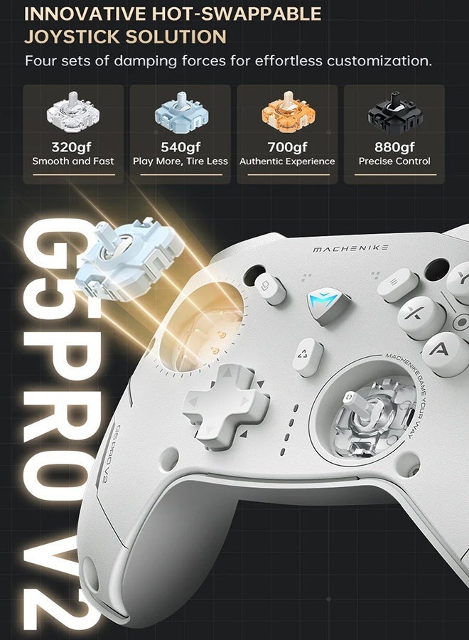 MACHENIKE G5Pro V2 Ultimate Gaming Controller Optical Trigger ABXY Button Hot-Swappable Joystick 4K Resolution For Switch PC - Image 3