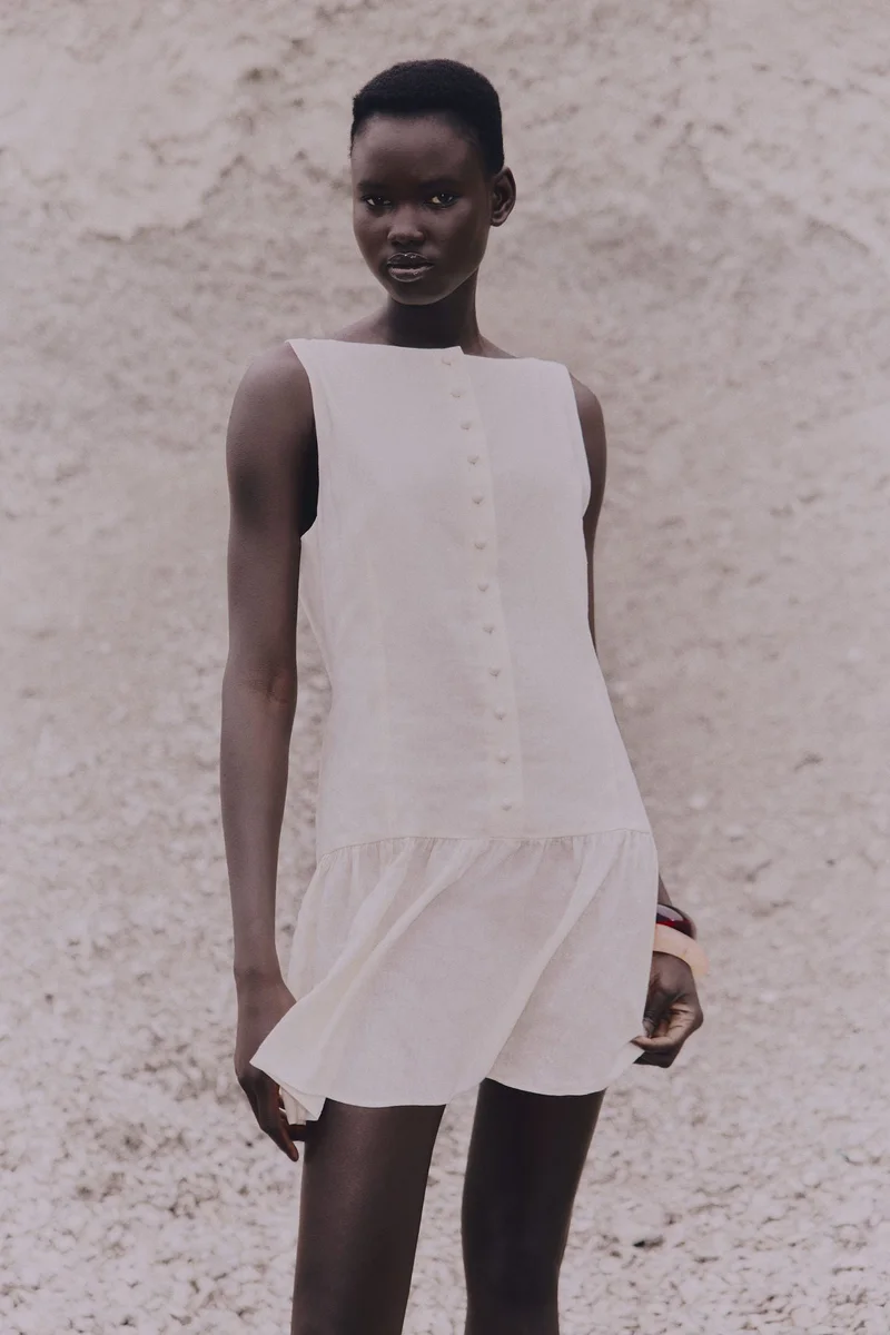 H&M Linen-blend dress