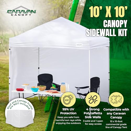 Caravan Canopy 10 x 10 Foot Commercial Tent Sidewalls (Sidewalls Only) - Image 2