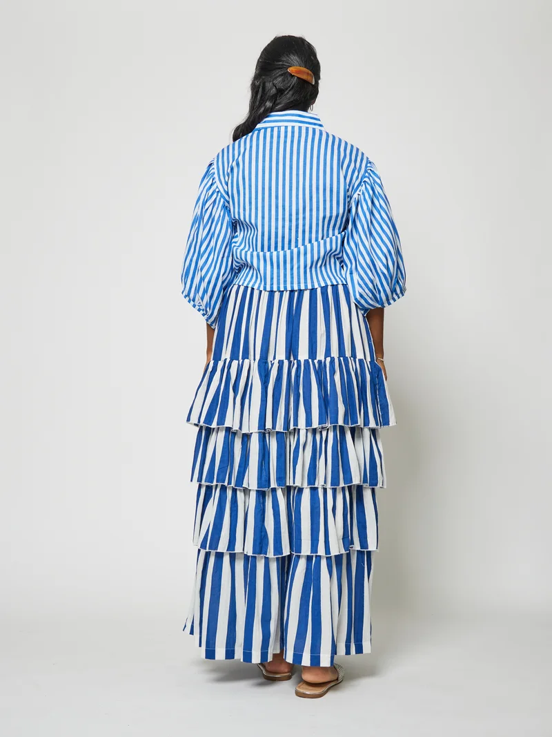 Kyshmysh  INDIGO SKIRT SET for Women | Best Price UAE