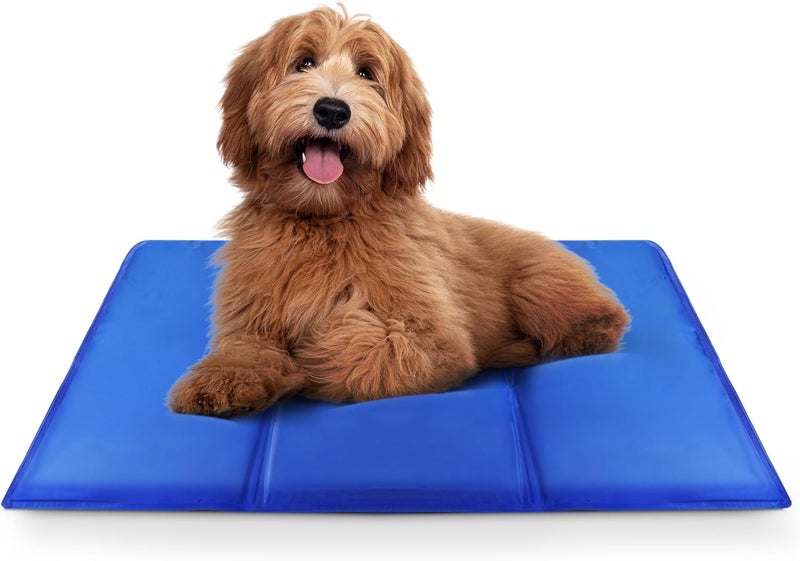 Mumoobear Mumoo Bear Pet Cooling Mats – Self Cooling Mat Bed for Dogs, Cats to Prevent Overheating During Rest & Sleep – Heat Absorbing & Waterproof Gel Pillow Pad to Keep Ice Cool in Summer – Plain (60 x 45cm) - Image 1