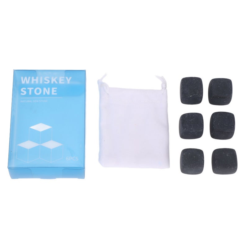Whiskey Stones: Basalt Quick Freezing Stones - Temperature Stability Enhanced Flavor for Whiskey Lovers, Gin And Vodka Enthusiasts - Image 1