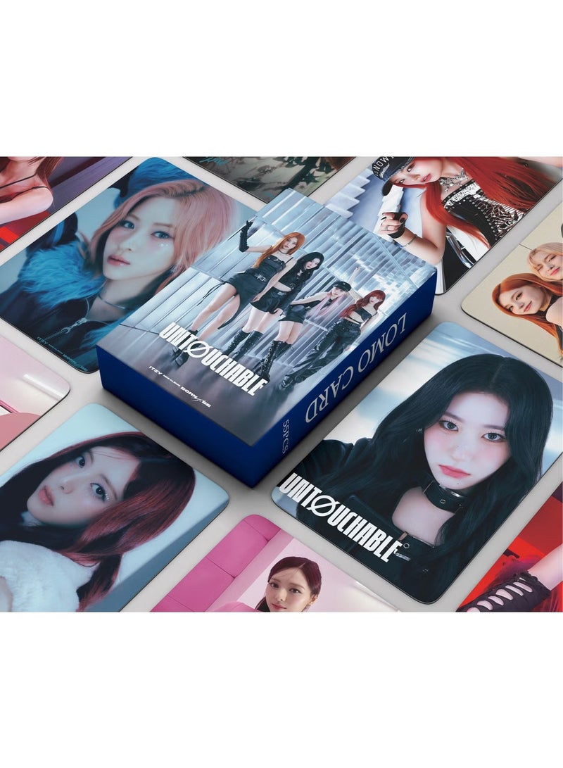 55Pcs ITZY New Album UNTOUCHABLE Lomo Card - Image 1