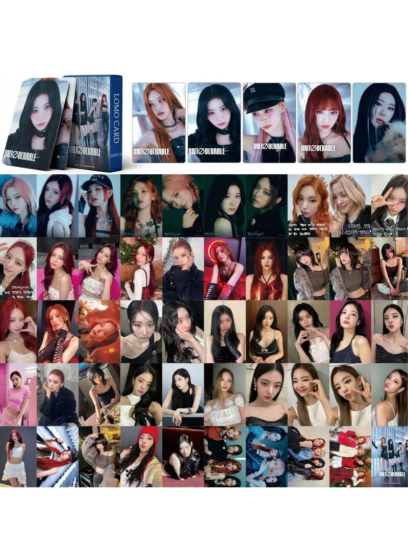 55Pcs ITZY New Album UNTOUCHABLE Lomo Card - Image 4