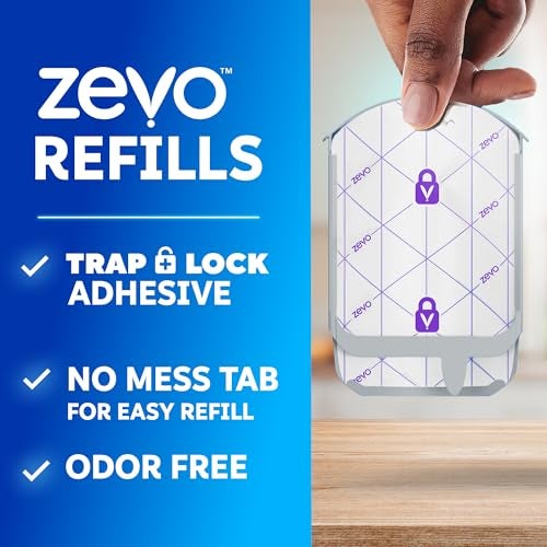 Zevo Flying Insect Trap Official Refill Cartridges - Fits Both Zevo Trap & MAX Indoor Fly Trap - Authentic Trap+Lock Technology to Catch Gnats, House & Fruit Flys (10 Official Refill Cartridges) - Image 2