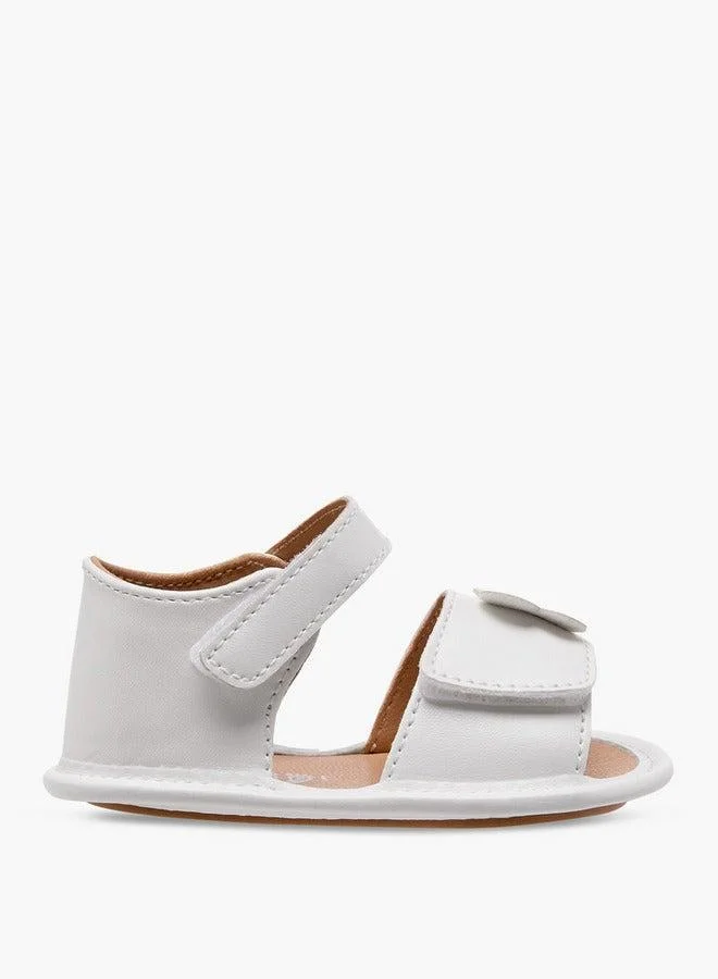 Barefeet Butterfly Accent Booties with Hook and Loop Closure