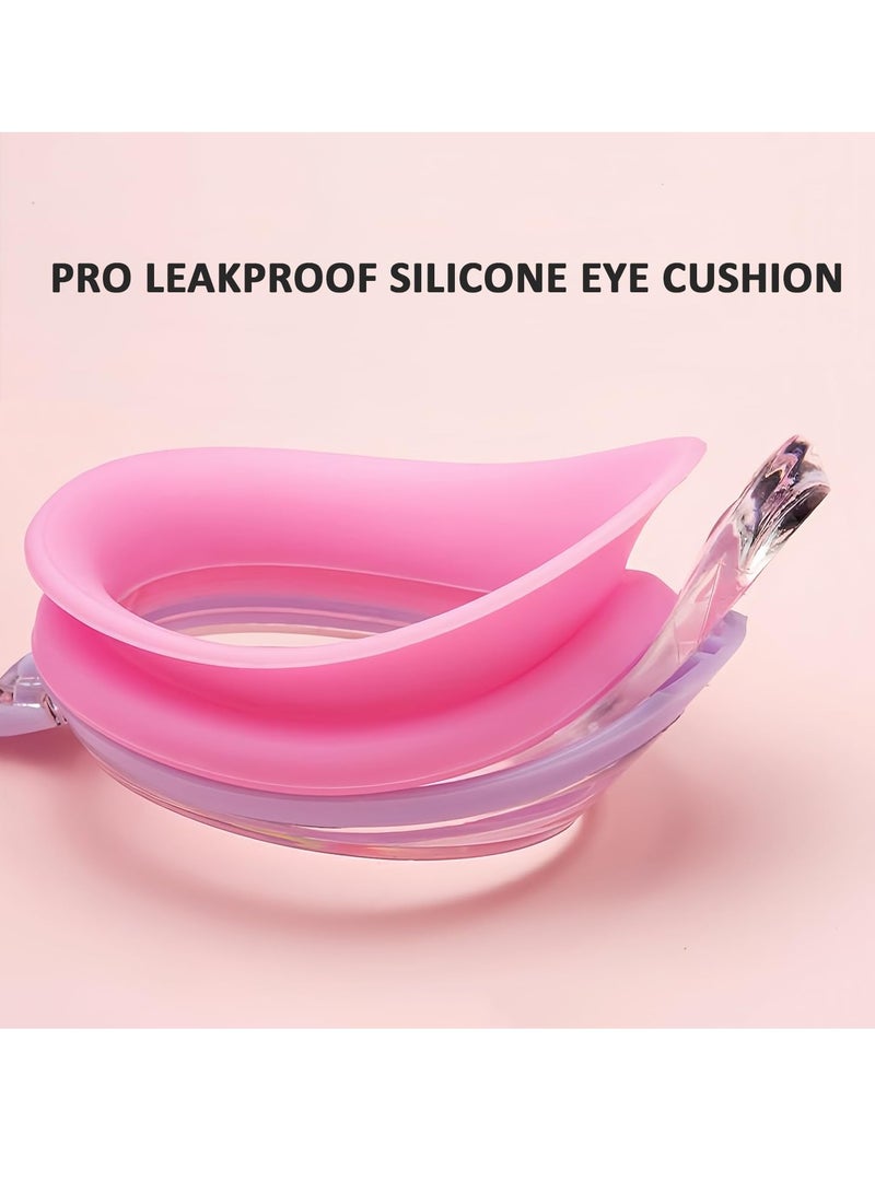 كاست ويف نظارات سباحة للأطفال، قطعتان من نظارات السباحة للأطفال، مضادة للتسرب ومقاومة للضباب وحماية من الأشعة فوق البنفسجية، نظارات سباحة للأطفال بحزام رأس قابل للتعديل للأطفال من سن 3 إلى 15 عامًا من البنات والأولاد - Image 3