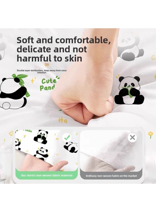 Disposable Pillowcase Travel Pillow Towel Pillow Hat Non-woven Fabric Beauty Salon Train Sleeper Hotel Dirty Travel Pillow Case-Color:Pillow Hat Cartoon Printing Random [1 Pack/2 Pieces]  - Image 5
