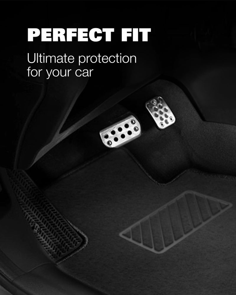 Nordstrand Floor Mats for Honda Accord 2013-2017 - Tailored 3D Fit - Front & Rear Set of 4 - Anti-Slip Backing - 22oz Carpet Mat Heavy Duty - All Weather Car Liner Floormats (Honda Accord IX) - Image 3
