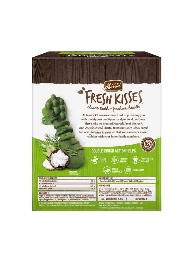 Merrick Fresh Kisses Natural Dental Chews Infused With Coconut And Botanical Oils For Tiny Dogs 5-15 Lbs - 78 ct. Box - Image 5