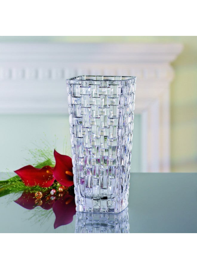 Nachtmann Bossa Nova Collection Crystal Vase, Clear Glass, 11- Inch, Decorative Flower Vase, Anniversary, Wedding, and Housewarming Gift, Dishwasher Safe - Image 3