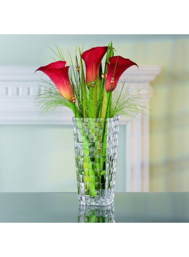 Nachtmann Bossa Nova Collection Crystal Vase, Clear Glass, 11- Inch, Decorative Flower Vase, Anniversary, Wedding, and Housewarming Gift, Dishwasher Safe - Image 4